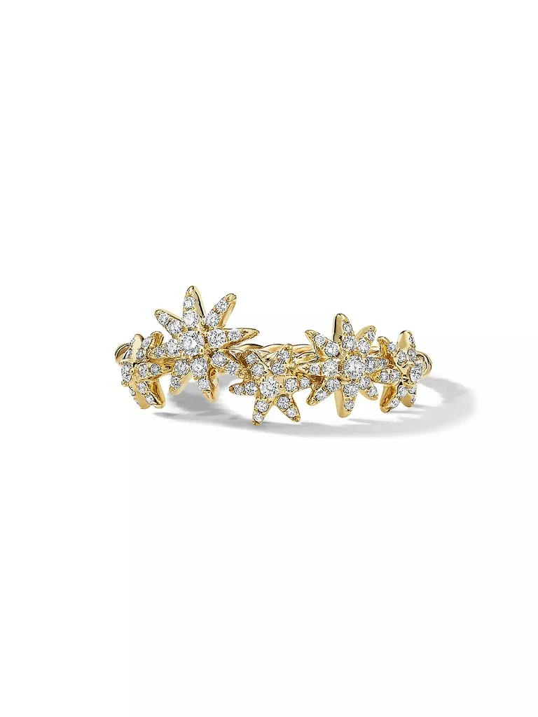 商品David Yurman|Starburst Cluster Band Ring in 18K Yellow Gold,价格¥13486,第2张图片详细描述