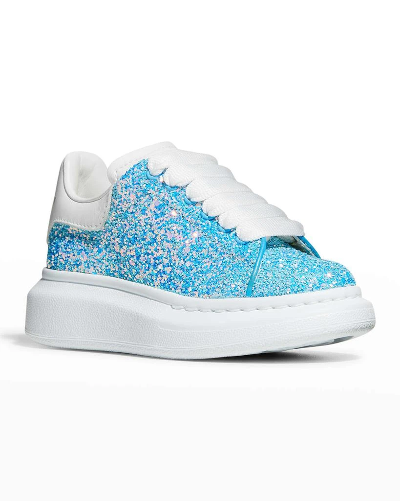 商品Alexander McQueen|Girl's Oversized Glitter Sneakers, Toddler/Kids,价格¥1374,第2张图片详细描述