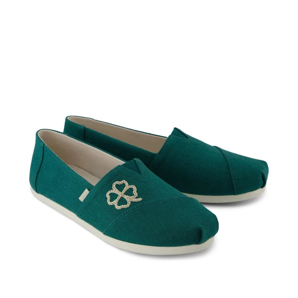 商品TOMS Shoes|Alpargata Classic Embroidered Green Heritage Canvas,价格¥235,第3张图片详细描述