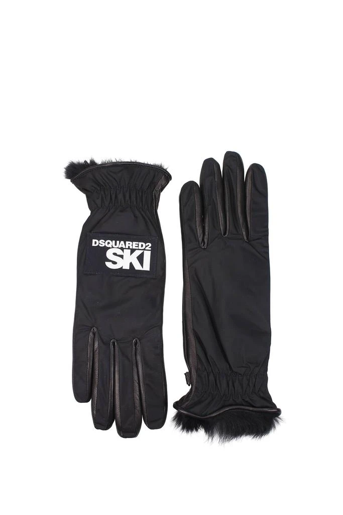 商品DSQUARED2|Gloves Polyamide Black,价格¥1504,第2张图片详细描述
