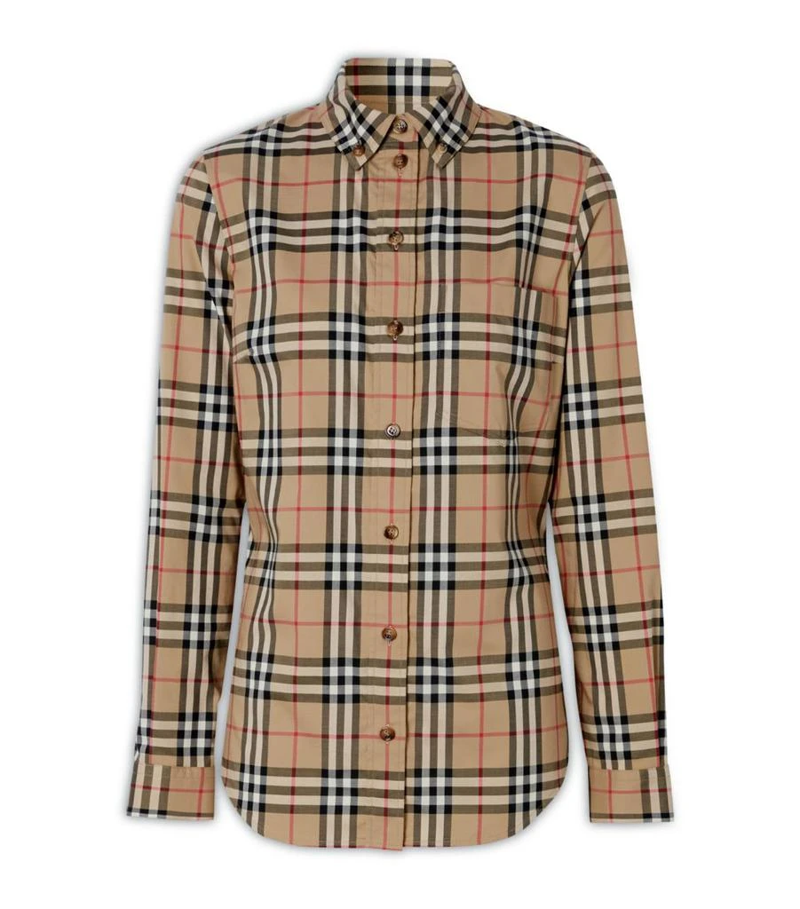 商品Burberry|Vintage Check Button-Down Shirt,价格¥4636,第1张图片