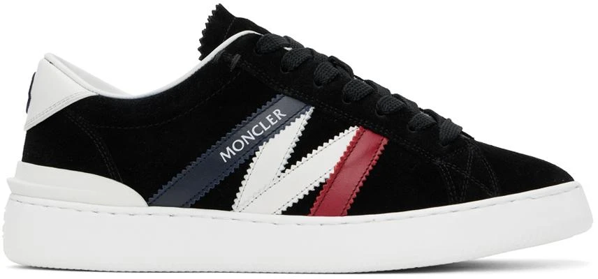 商品Moncler|Black Monaco M Low Top Sneakers,价格¥4605,第1张图片