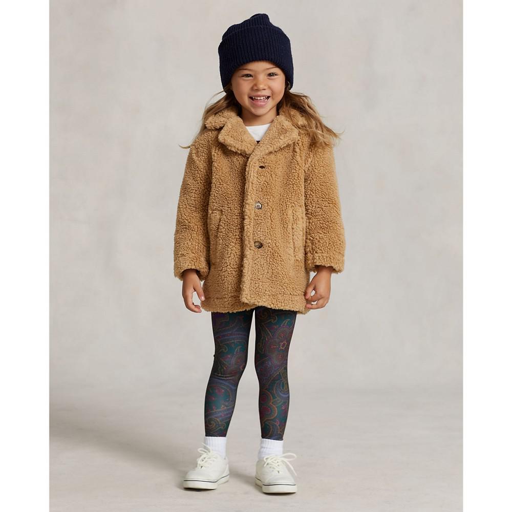 Little and Toddler Girls Teddy Fleece Long Sleeves Coat商品第5张图片规格展示