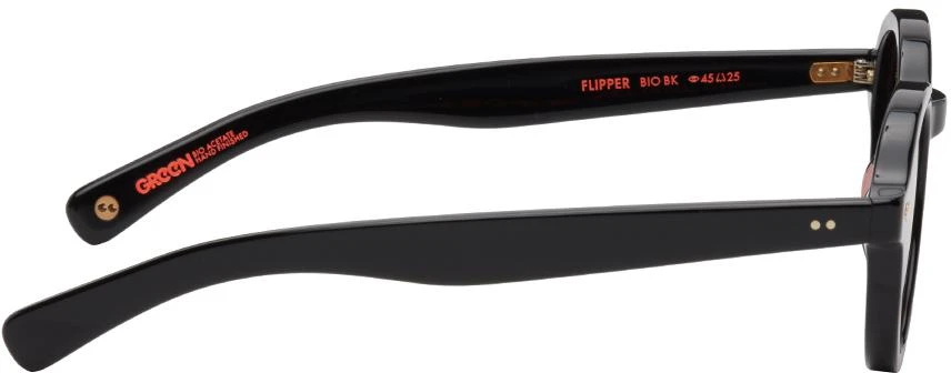 商品GARRETT LEIGHT|Black Flipper Sunglasses,价格¥2114,第2张图片详细描述