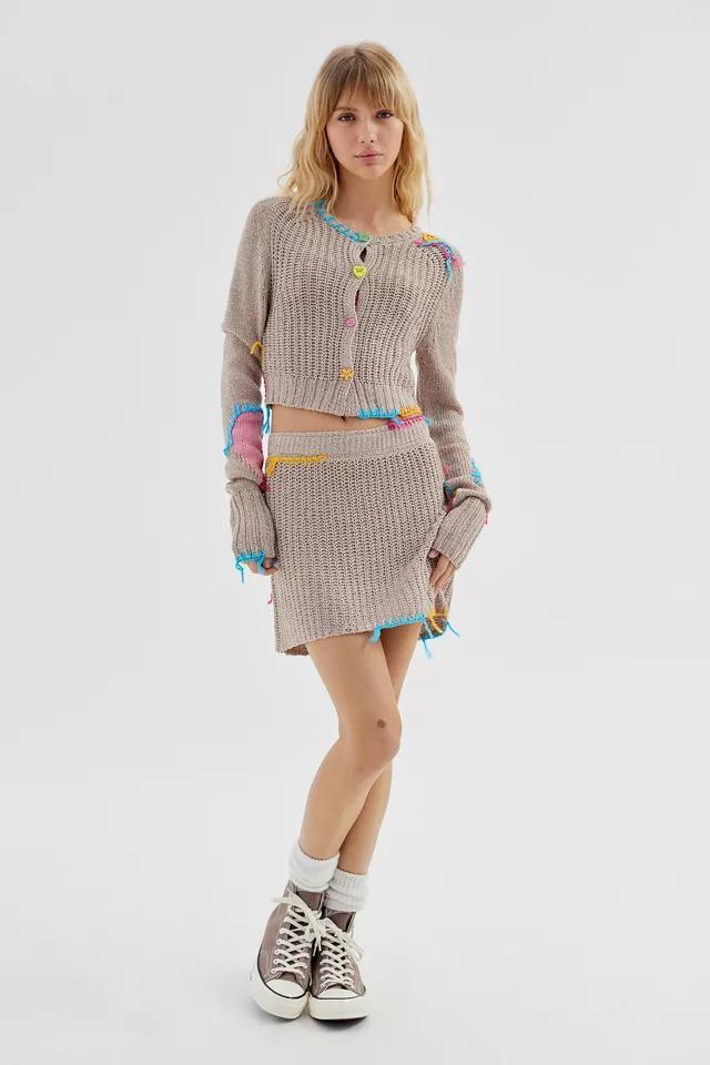 商品Urban Outfitters|UO Celine Crafty Knit Mini Skirt,价格¥177,第5张图片详细描述
