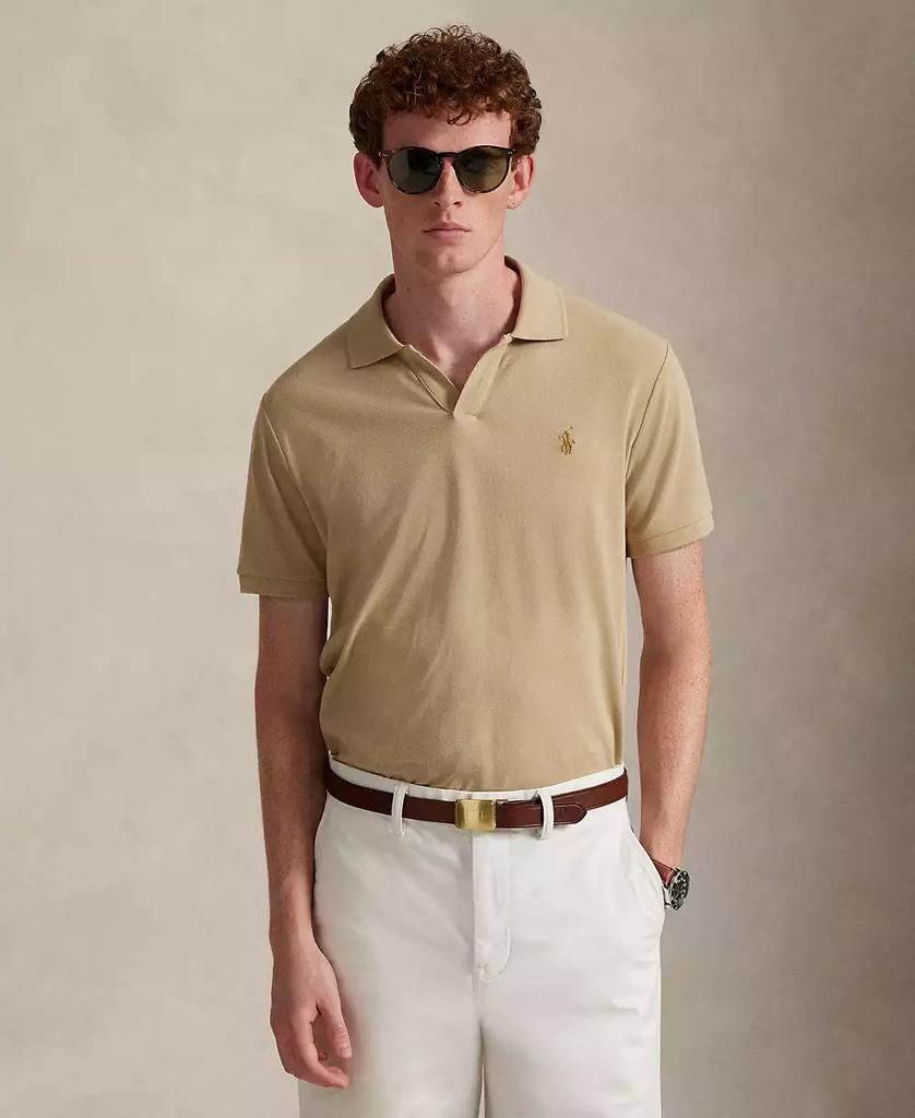 Polo homme coupe classique en maille extensible image 2