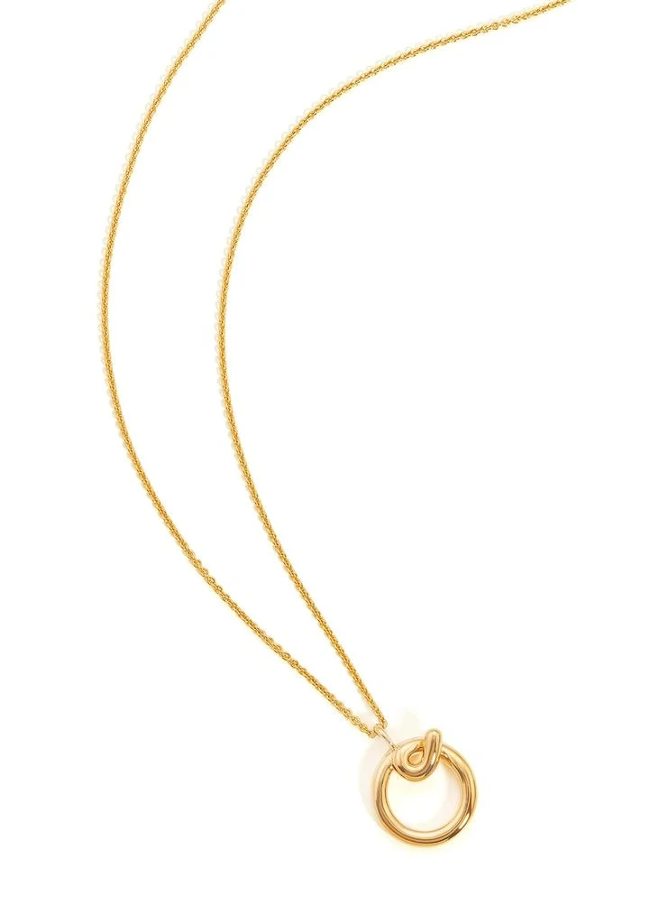 商品Missoma|O initial 18kt gold-plated necklace,价格¥1294,第3张图片详细描述