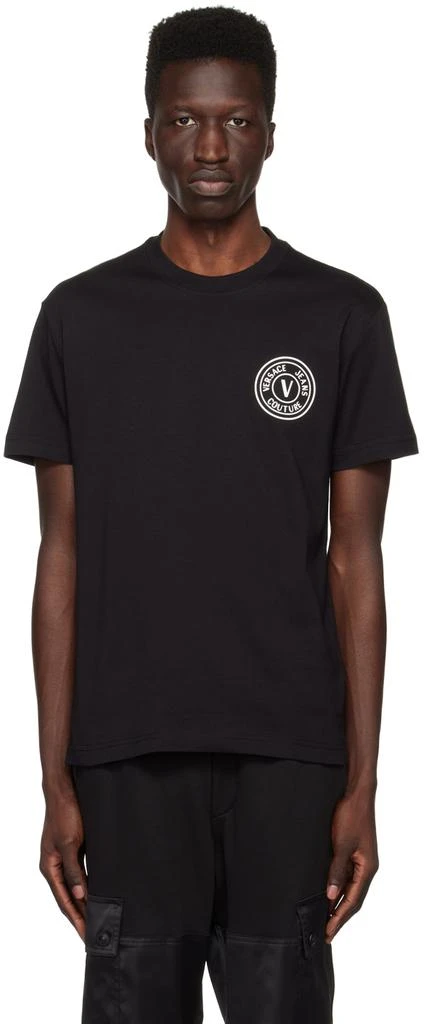 商品Versace|Black V-Emblem T-Shirt,价格¥507,第1张图片