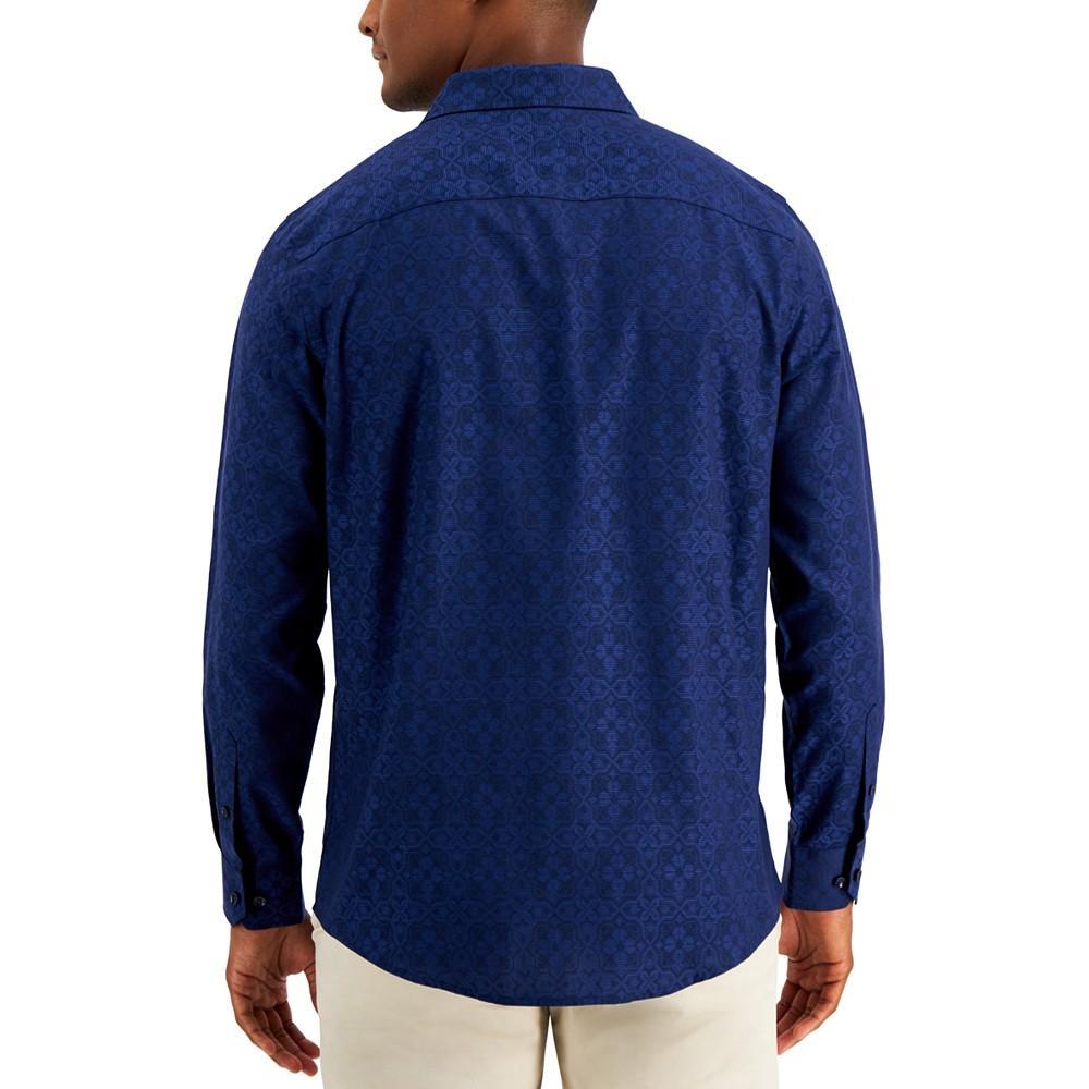 商品Alfani|Men's Regular-Fit Medallion-Print Shirt, Created for Macy's,价格¥358,第4张图片详细描述