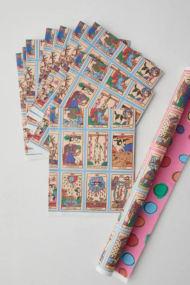 商品Gentle Thrills|Gentle Thrills Cowgirl Tarot Wrapping Paper,价格¥135,第2张图片详细描述