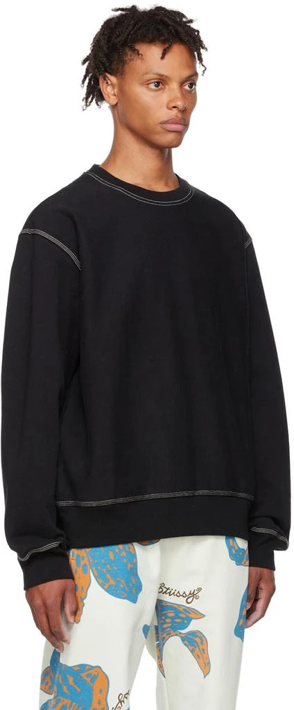 商品STUSSY|Black Cotton Sweatshirt,价格¥1165,第2张图片详细描述