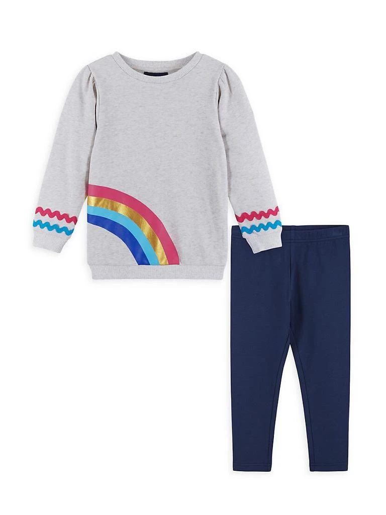 商品Andy & Evan|Little Girl's & Girl's Rainbow Two-Piece Leggings Set,价格¥270,第1张图片