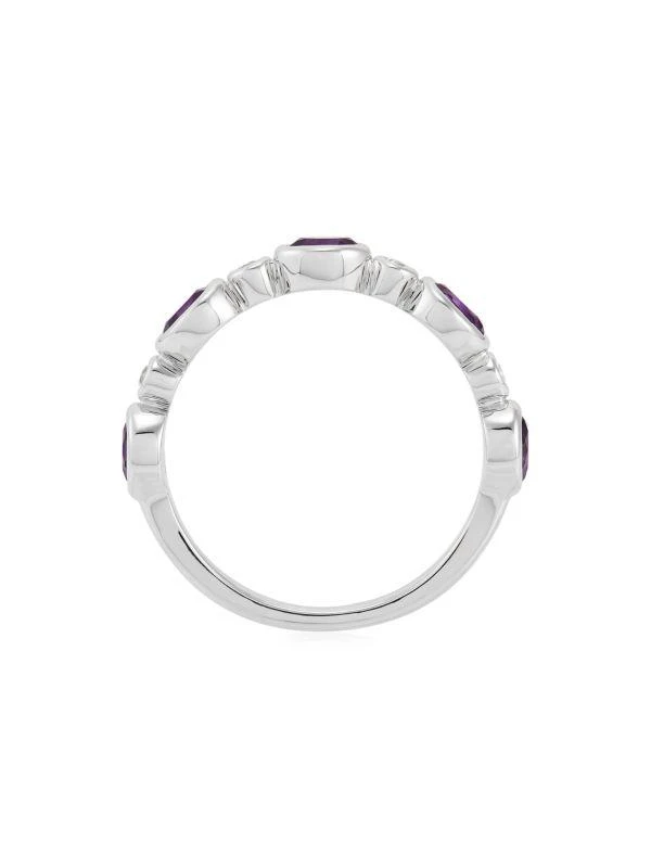 商品Saks Fifth Avenue|14K White Gold, Amethyst & White Topaz Studded Ring,价格¥4143,第3张图片详细描述