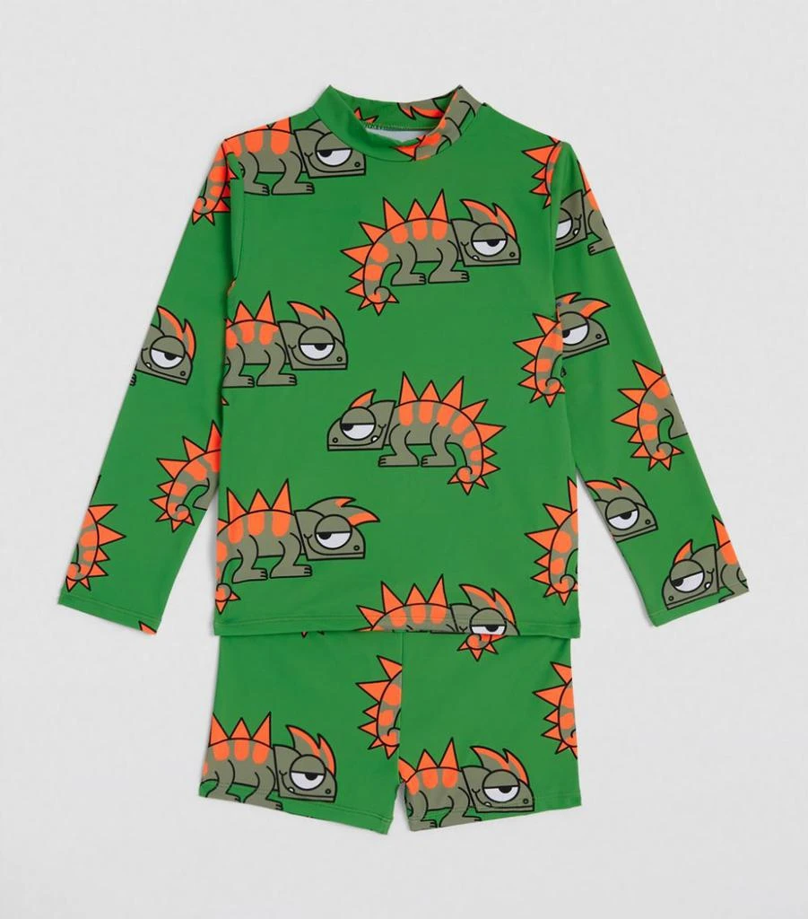 商品Stella McCartney|Geko Rash Top and Swim Shorts Set (3-14 Years),价格¥875,第2张图片详细描述