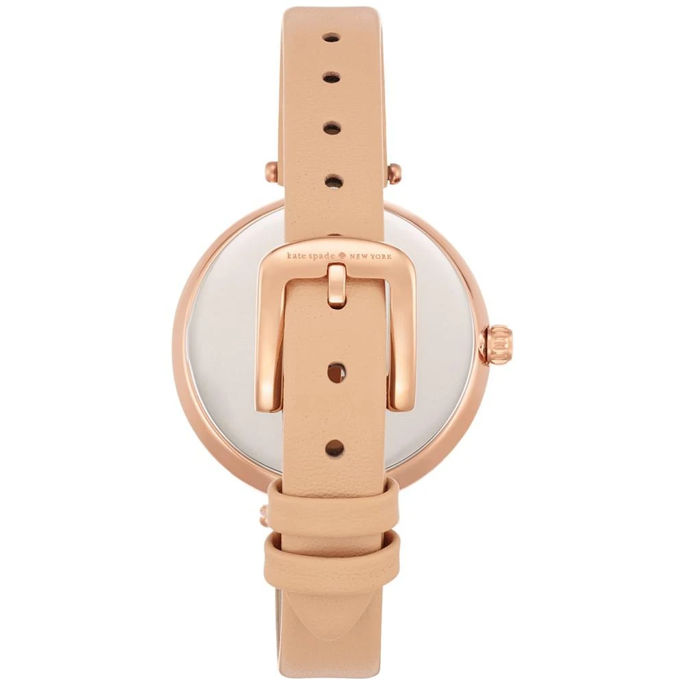 商品Kate Spade|Women's Holland Vachetta Leather Strap Watch 34mm 1YRU0812,价格¥800,第3张图片详细描述