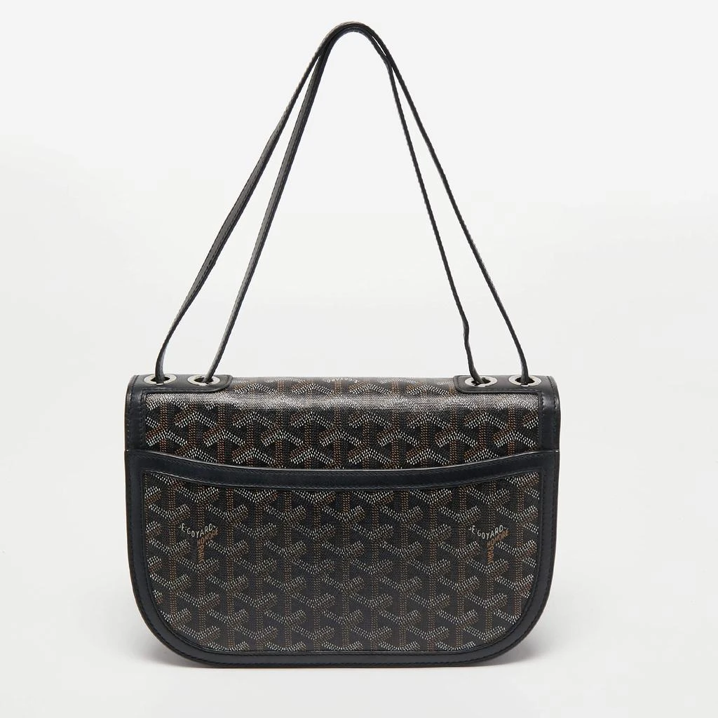 商品[二手商品] Goyard|Goyard Black Goyardine Coated Canvas and Leather 223 PM Shoulder Bag,价格¥12276,第4张图片详细描述