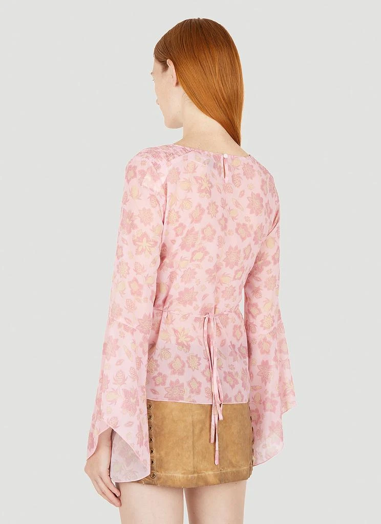 商品Guess USA|Floral Chiffon Blouse,价格¥358,第4张图片详细描述