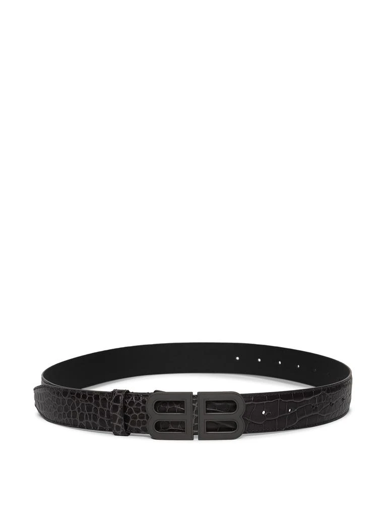 商品Balenciaga|Bb Hour Belt Dark Grey,价格¥3533,第1张图片