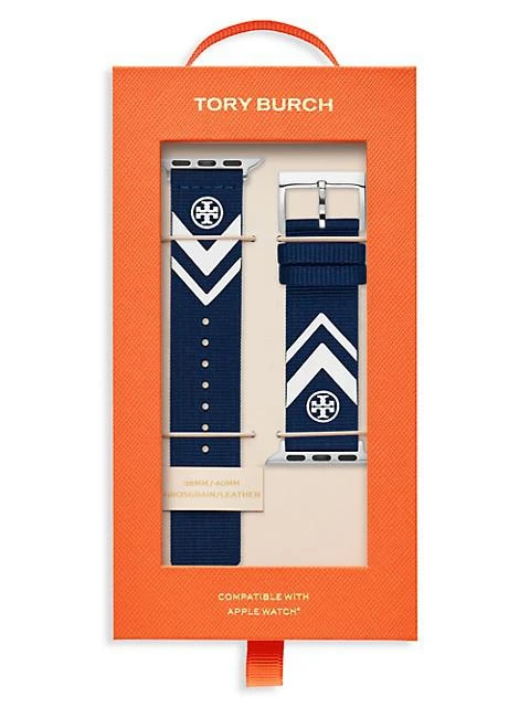 商品Tory Burch|TB Apple Strap Chevron-Print Grosgrain Apple Watch® Band,价格¥713,第4张图片详细描述