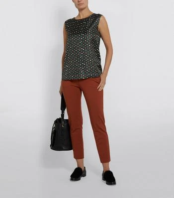 商品Max Mara|Silk Geometric Sleeveless Top,价格¥2689,第4张图片详细描述