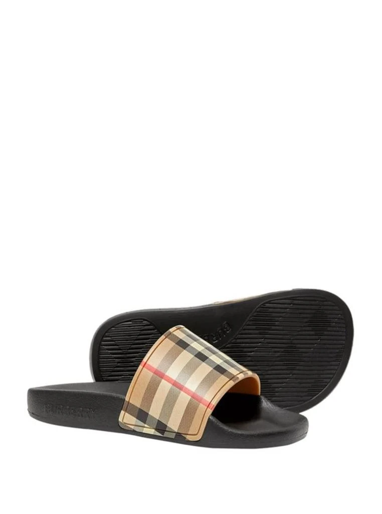 商品Burberry|Burberry Boy Rubber Beige Slipper With Vintage Check Print,价格¥1619,第4张图片详细描述