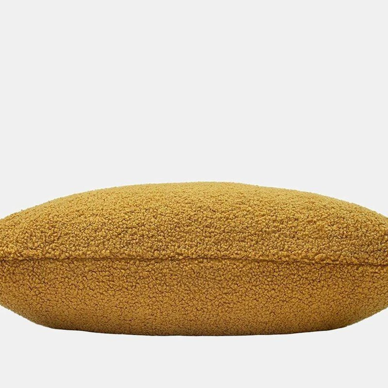 商品Furn|Malham Fleece Square Throw Pillow Cover Saffron 50CM X 50CM,价格¥191,第2张图片详细描述