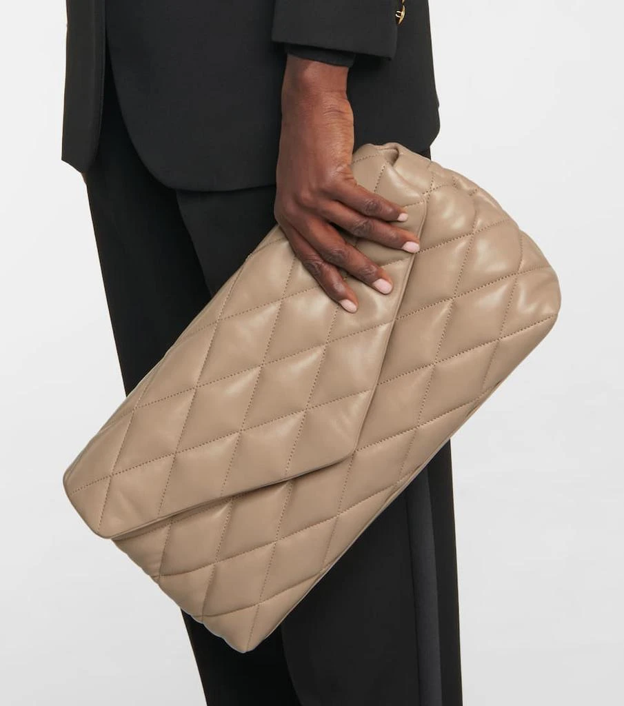 商品Yves Saint Laurent|Sade Puffer quilted leather clutch,价格¥13619,第2张图片详细描述