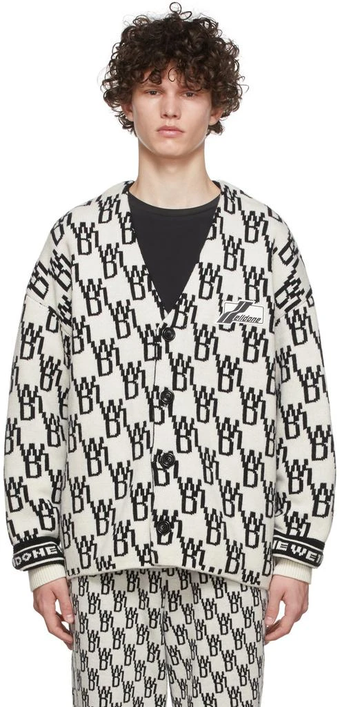 商品We11done|Off-White Knit Cardigan,价格¥2726,第1张图片