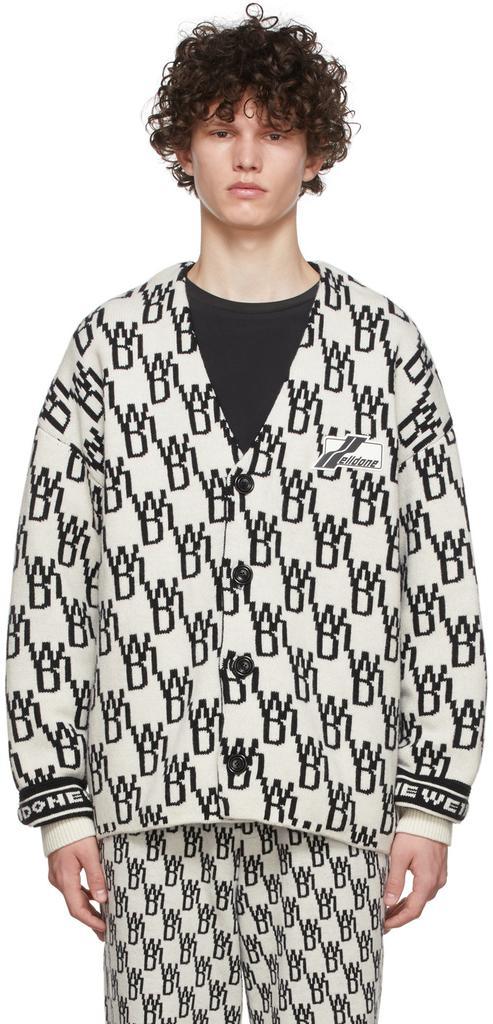 商品We11done|Off-White Knit Cardigan,价格¥2664,第1张图片