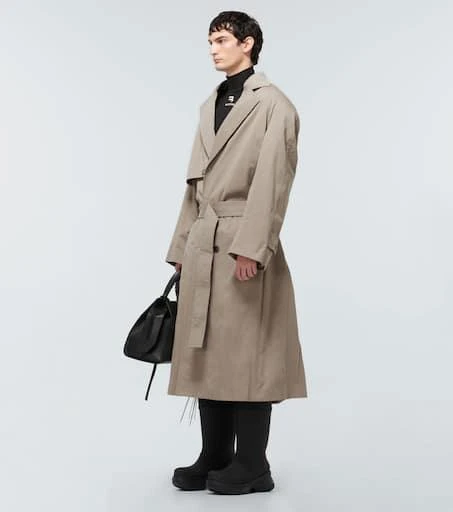 商品Balenciaga|Oversized cotton-blend trench coat,价格¥15802,第2张图片详细描述