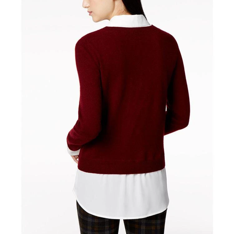 商品Charter Club|Layered-Look Cashmere Sweater, Created for Macy's,价格¥419,第3张图片详细描述