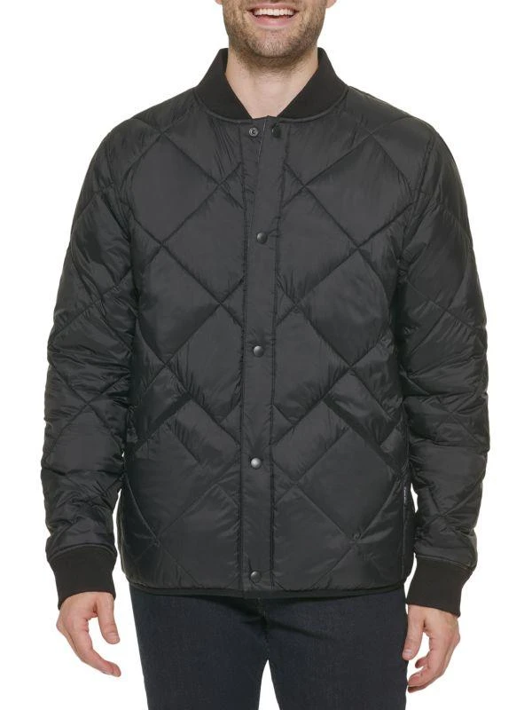 商品Calvin Klein|Reversible Quilted Snap Front Bomber,价格¥1051,第1张图片