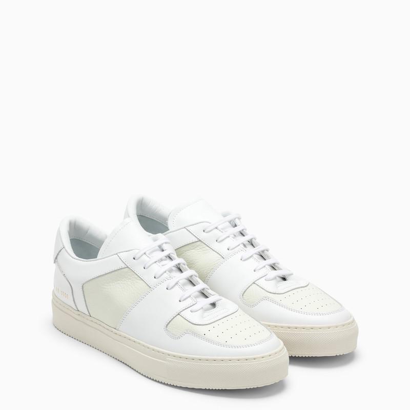 White leather low top sneakers商品第2张图片规格展示