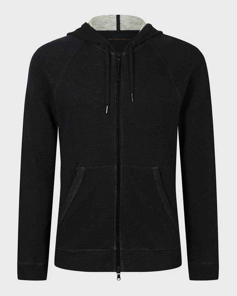 商品John Varvatos|Men's Double-Knit Plaited Hoodie,价格¥1252,第4张图片详细描述