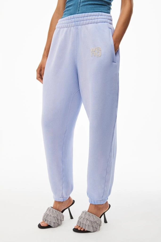 商品Alexander Wang|puff logo sweatpant in structured terry,价格¥1146,第4张图片详细描述