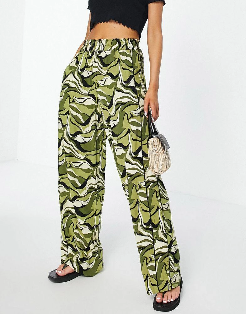商品Y.A.S.|Y.A.S wavy printed wide leg trouser co-ord,价格¥197,第1张图片