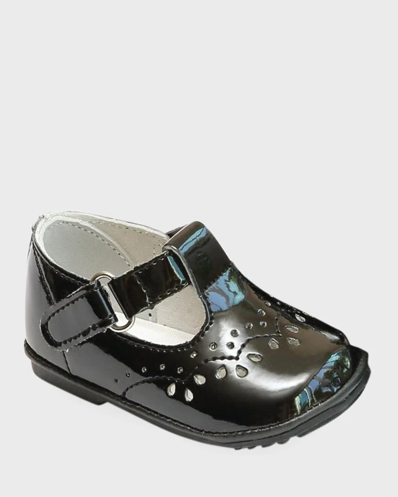 商品L'Amour Shoes|Girl's Birdie Patent Leather T-Strap Brogue Mary Jane, Baby,价格¥296,第1张图片