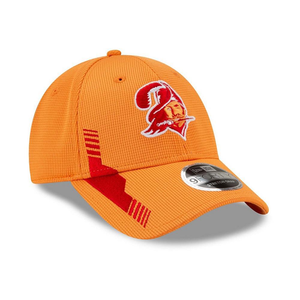 商品New Era|Men's Orange Tampa Bay Buccaneers 2021 NFL Sideline Home Historic Logo 9Forty Adjustable Hat,价格¥268,第5张图片详细描述