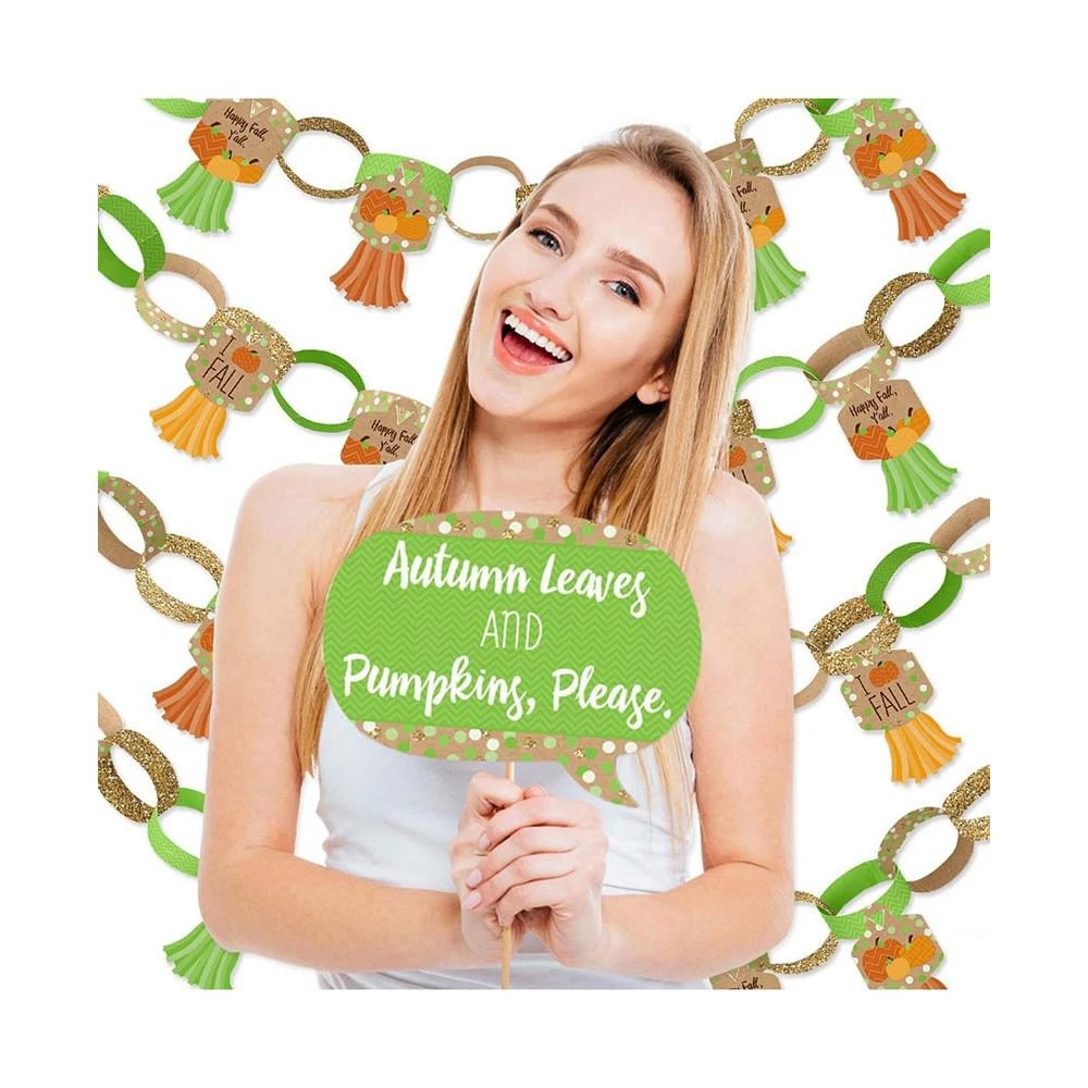 商品Big Dot of Happiness|Pumpkin Patch - Banner and Photo Booth Decorations - Fall, Halloween or Thanksgiving Party Supplies Kit - Doterrific Bundle,价格¥374,第3张图片详细描述