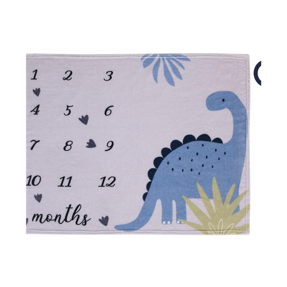 商品Macy's|Dino Adventure French Fiber Baby Milestone Blanket,价格¥259,第1张图片