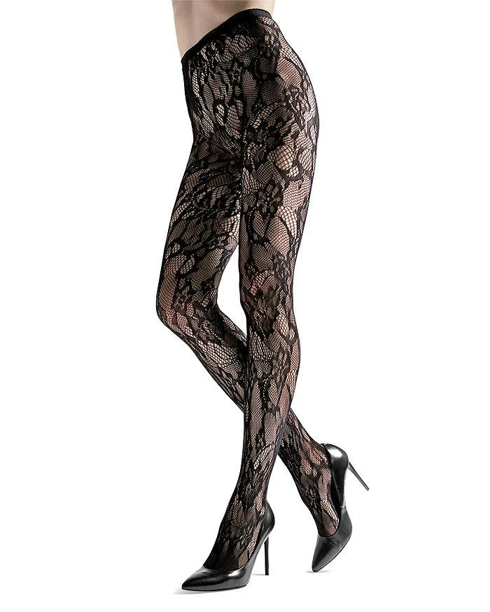 商品Natori|Lace Cut Out Fishnet Tights,价格¥240,第1张图片