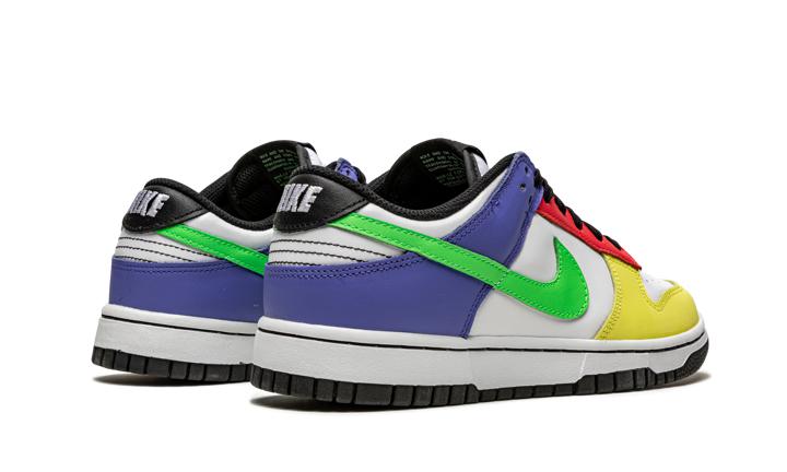 耐克 Women's Nike Dunk Low "Green Strike" 黄绿蓝 彩色拼接 板鞋 商品第4张图片规格展示