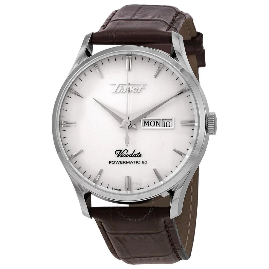 商品Tissot|Heritage Automatic Silver Opalin Dial Men's Watch T1184301627100,价格¥3718,第1张图片