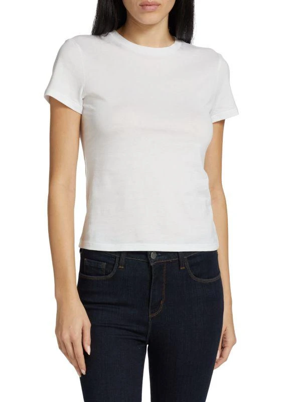 商品Theory|Short Sleeve Cotton T-Shirt,价格¥161,第1张图片