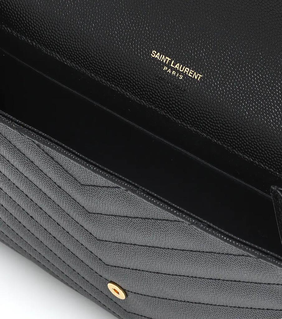 商品Yves Saint Laurent|Monogram leather clutch,价格¥4415,第5张图片详细描述