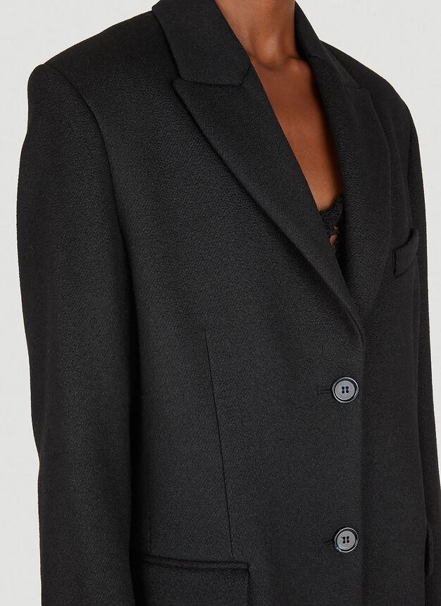 Single Breasted Coat in Black商品第6张图片规格展示