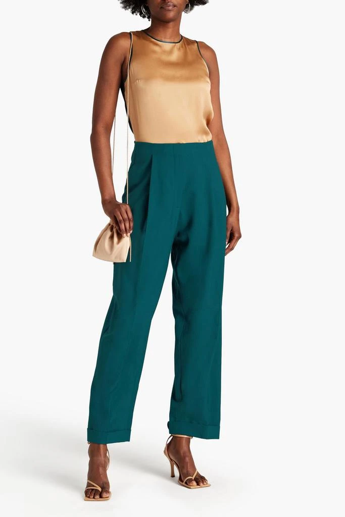 商品ROKSANDA|Pleated wool straight-leg pants,价格¥2164,第4张图片详细描述