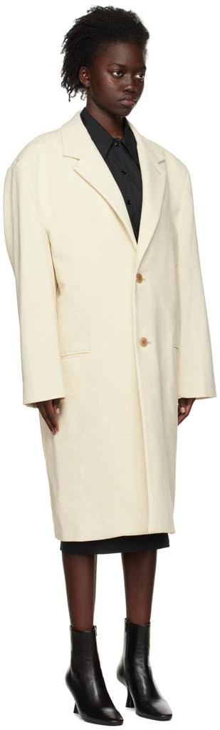 商品Lemaire|Off-White Chesterfield Coat,价格¥3593,第2张图片详细描述