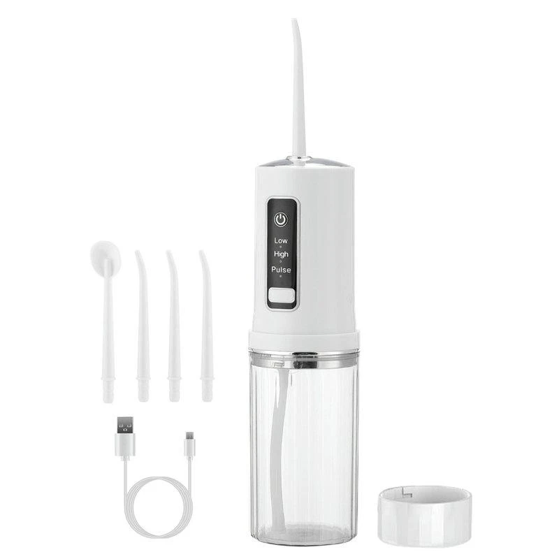 商品VYSN|Portable Water Flosser Cordless Rechargeable Dental Oral Irrigator Waterproof Teeth Cleaner With 3 Modes 4 Nozzles 7.8oz Detachable Water Tank,价格¥765,第1张图片