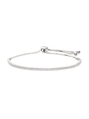 14K White Gold Diamond Bolo Tennis Bracelet商品第1张图片规格展示